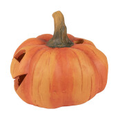 Dovleac Halloween decorativ piatra portocalie maro Ø 13x12 cm