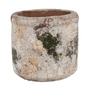 Ghiveci flori piatra bej verde 12x11 cm