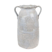 Vaza flori teracota gri 19x16x28 cm