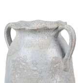 Vaza flori teracota gri 19x16x28 cm