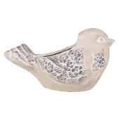 Ghiveci flori piatra bej Pasare 25x14x14 cm