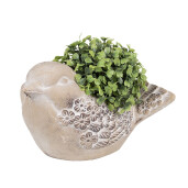 Ghiveci flori piatra bej Pasare 25x14x14 cm