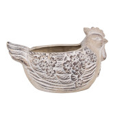 Ghiveci flori piatra bej Gaina 26x16x15 cm