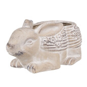 Ghiveci flori piatra bej Iepuras 30x17x13 cm