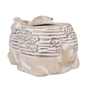 Ghiveci flori piatra bej Iepuras 30x17x13 cm