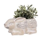 Ghiveci flori piatra bej Iepuras 30x17x13 cm