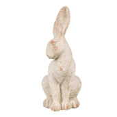 Figurina Iepuras piatra bej 19x15x35 cm