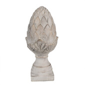 Decoratiune Con piatra gri 17x39 cm