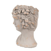 Ghiveci flori piatra gri Femeie 22x20x30 cm