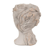 Ghiveci flori piatra gri Femeie 22x20x30 cm