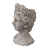 Ghiveci flori piatra gri Femeie 14x15x24 cm