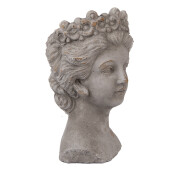 Ghiveci flori piatra gri Femeie 14x15x24 cm