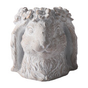 Ghiveci flori piatra bej auriu Iepuras 16x18x18 cm