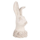 Figurina Iepuras piatra bej 12x10x24 cm