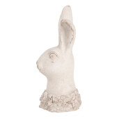 Figurina Iepuras piatra bej 12x10x24 cm