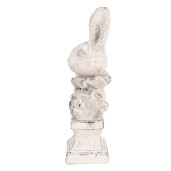 Figurina Iepuras Paste piatra bej 11x8x24 cm