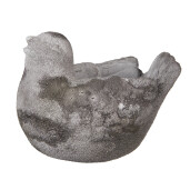 Ghiveci flori piatra gri Pasare 18x12x13 cm
