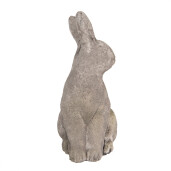 Figurina Iepuras Paste piatra gri 15x10x23 cm