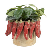 Ghiveci flori teracota multicolora Ø 17x13 cm