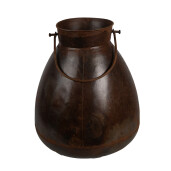 Vaza flori fier maro 28x32 cm