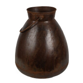 Vaza flori fier maro 28x32 cm