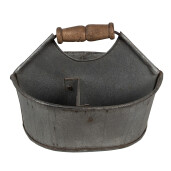 Ghiveci flori fier gri 20x18x16 cm