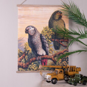 Decoratiune perete Papagali 50x1x65 cm