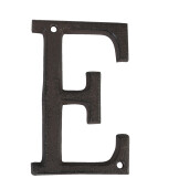 Litera E fier maro 8x1x13 cm