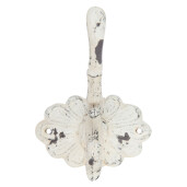 Cuier perete fier alb vintage 10x10x13 cm