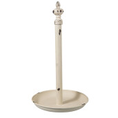 Suport rola hartie bucatarie fier alb vintage Ø 20x37 cm