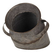 Vaza din metal gri antichizat Ø 17 cm x 30 h