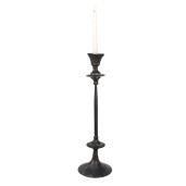Set 2 sfesnice metal negru 15x52 cm