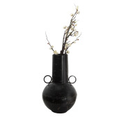Vaza flori metal negru antichizat 26x42 cm