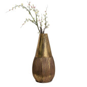 Vaza flori metal maro cupru 28x59 cm