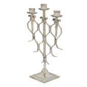 Sfesnic metal alb antichizat 28x12x42 cm