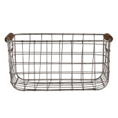 Set 2 cosuri fier maro 37x23x18 cm, 31x20x16 cm