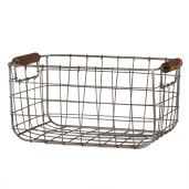Set 2 cosuri fier maro 37x23x18 cm, 31x20x16 cm