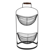 Cosuri cu suport fier negru 27x19x57 cm