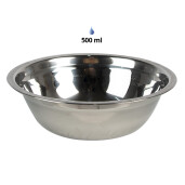 Bol dublu hranire animale fier auriu inox 38x20x13 cm, 2x500 ml