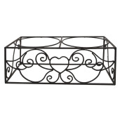 Bol dublu hranire animale fier negru inox 34x17x13 cm, 2x500 ml