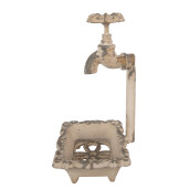 Savoniera fier bej antichizat 14x12x23 cm