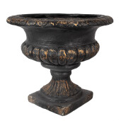 Ghiveci flori ceramica neagra cupru Ø 52x47 cm