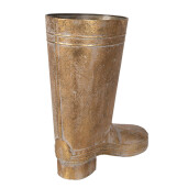Ghiveci flori metal auriu 30x15x37 cm