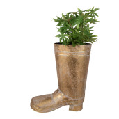 Ghiveci flori metal auriu 30x15x37 cm