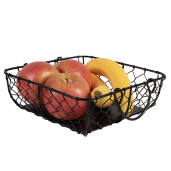 Cos fier negru 23x23x7 cm