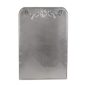 Ghiveci flori metal alb auriu 27x9x41 cm