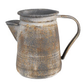 Carafa decorativa metal gri antichizat 20x12x16 cm