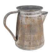 Carafa decorativa metal gri antichizat 20x12x16 cm