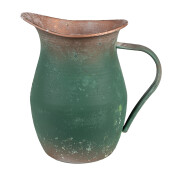 Carafa decorativa metal verde maro 19x13x19 cm
