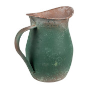 Carafa decorativa metal verde maro 19x13x19 cm